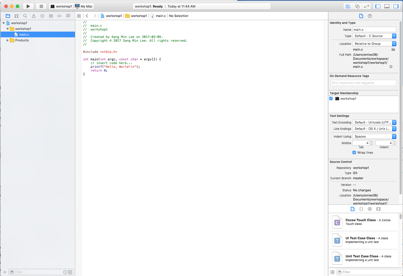 xcode start image